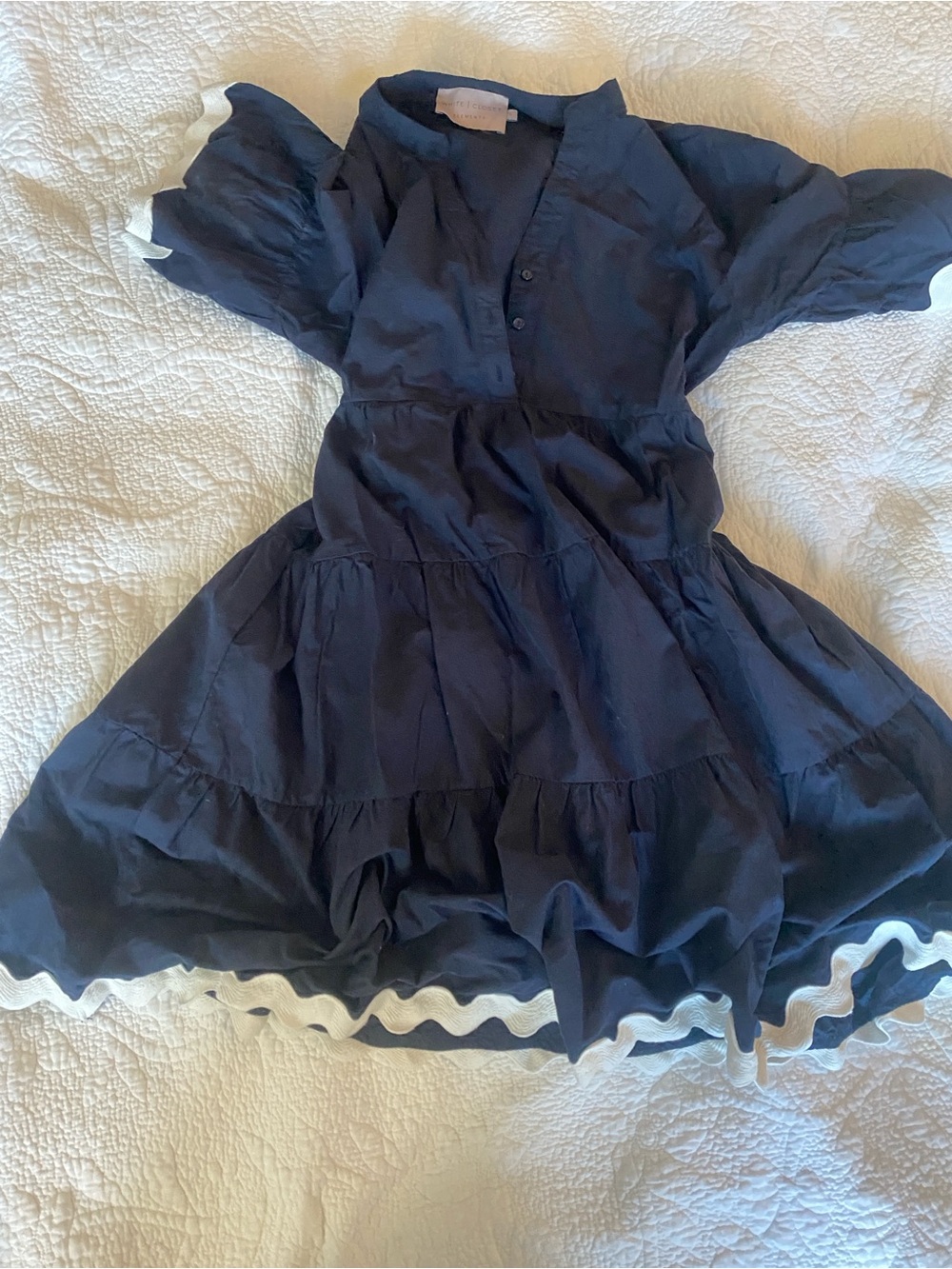 Oversized Linen Tiered Dress Navy Blue Size S NWOT Coastal Quiet Luxury
Beautif - Picture 2 of 5